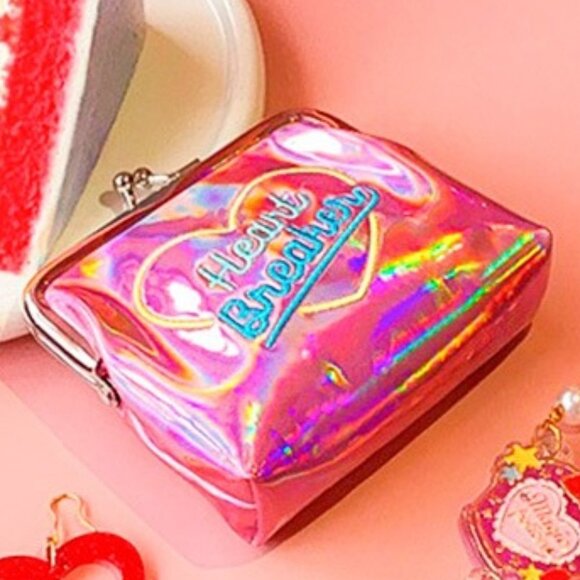 Bentoy Snap Coin Purse Pink "Heart Breaker" - Picture 3 of 4